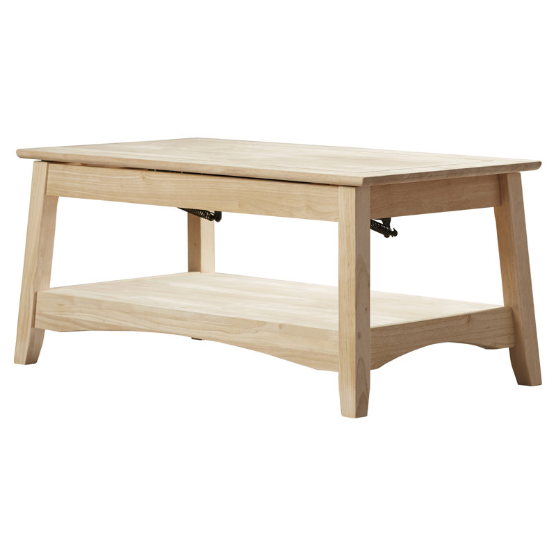 International Concepts Unfinished Wood Bombay Coffee Table with Lift Top & Reviews Wayfair